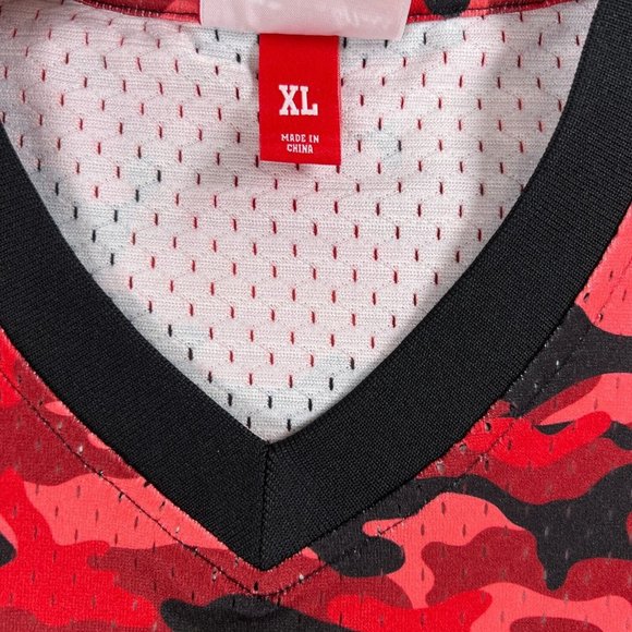 Mitchell & Ness Jersey Men XL Camo Atlanta Hawks Baseball Rare Rap Hip Hop ATL - Picture 4 of 16